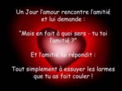 DISCUTION C RIEUZ ENTRE AMOUR ET AMITIé